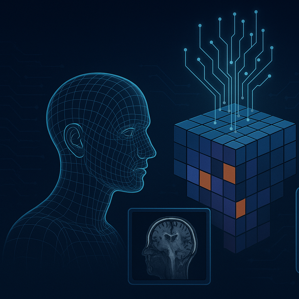 Illustration of combining vision and language modalities
